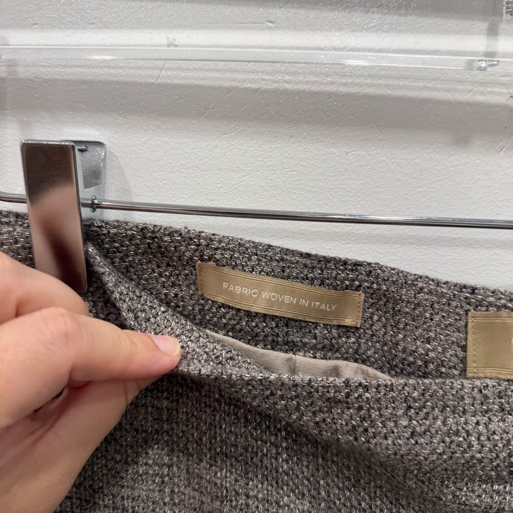 Talbots Italian Wool Blend Tapered Ankle Pants Tan Size 8 - Picture 6 of 9